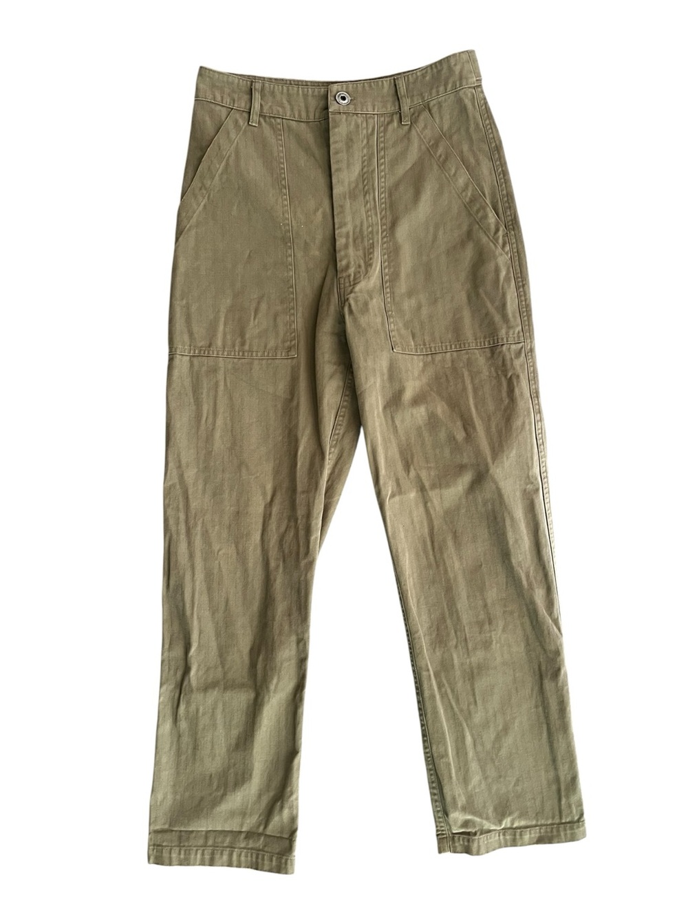 P&Co Olive Green Twill Pants women’s size 8 regular
